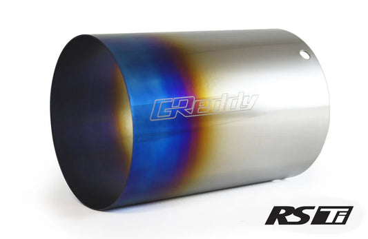 GReddy Performance Parts Optional Revolution RS Titanium Tip(s) 115mm Dia. - 11002103  (supersedes 11001147) - Ti  115mm Dia. x L 170mm XL
