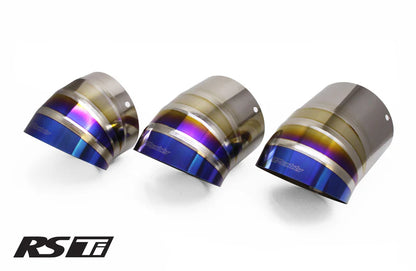 GReddy Performance Parts Optional Revolution RS Titanium Turndown Tip(s) 115mm Dia. - Ti Turndown Tip L120mm x 115mm Dia.