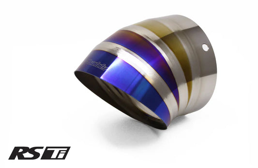GReddy Performance Parts Optional Revolution RS Titanium Turndown Tip(s) 105mm Dia. - Ti Turndown Tip L120mm x 105mm Dia.