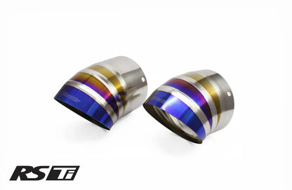 GReddy Performance Parts Optional Revolution RS Titanium Turndown Tip(s) 105mm Dia. - Ti Turndown Tip L120mm x 105mm Dia.