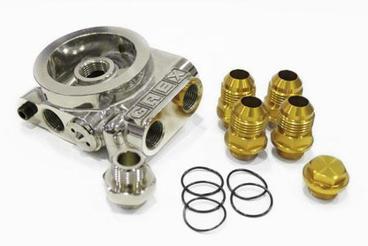 GReddy TRUST Japan  TYPE-I O/C FILTER RELOCATION ADAPTER, FILTER: 3/4-16UNF, 10AN - (12401114)
