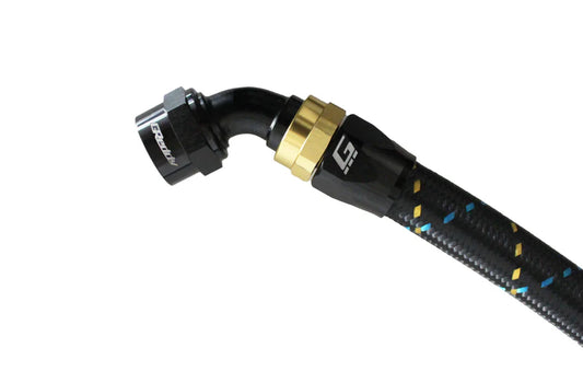 GReddy Performance Parts GReddy -08 AN Swivel Hose End(s) - Black / Gold anodized - 12800860 - 60deg. Hose-End AN08