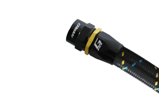 GReddy Performance Parts GReddy -10 AN Swivel Hose End(s) - Black / Gold anodized - 12801000 - Straight Hose-End AN10