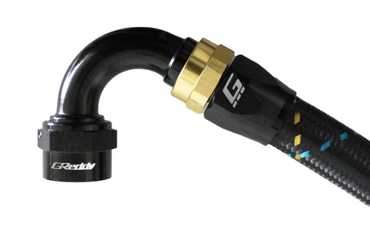 GReddy Performance Parts -16 AN Swivel Hose End(s) - Black / Gold anodized - 12801612 - 120deg. Hose-End AN16