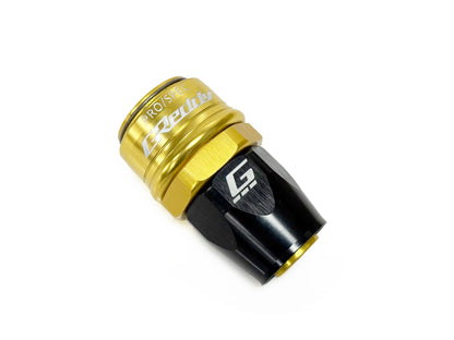 GReddy Performance Parts GREDDY PRO/SPEC STRAIGHT QUICK-RELEASE HOSE END(s) - BLACK/GOLD - 12860800 - 08 Pro/Spec Straight
