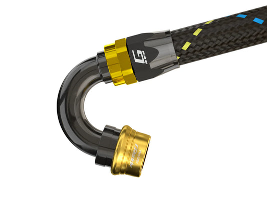 GReddy Performance Parts GREDDY PRO/SPEC 150 DEG. QUICK-RELEASE HOSE END(s) - BLACK/GOLD - 12860415 - 04 Pro/Spec 150 deg. swivel