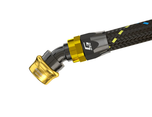 GReddy Performance Parts GREDDY PRO/SPEC 30 DEG. QUICK-RELEASE HOSE END(s) - BLACK/GOLD - 12860430 - 04 Pro/Spec 30 deg. swivel