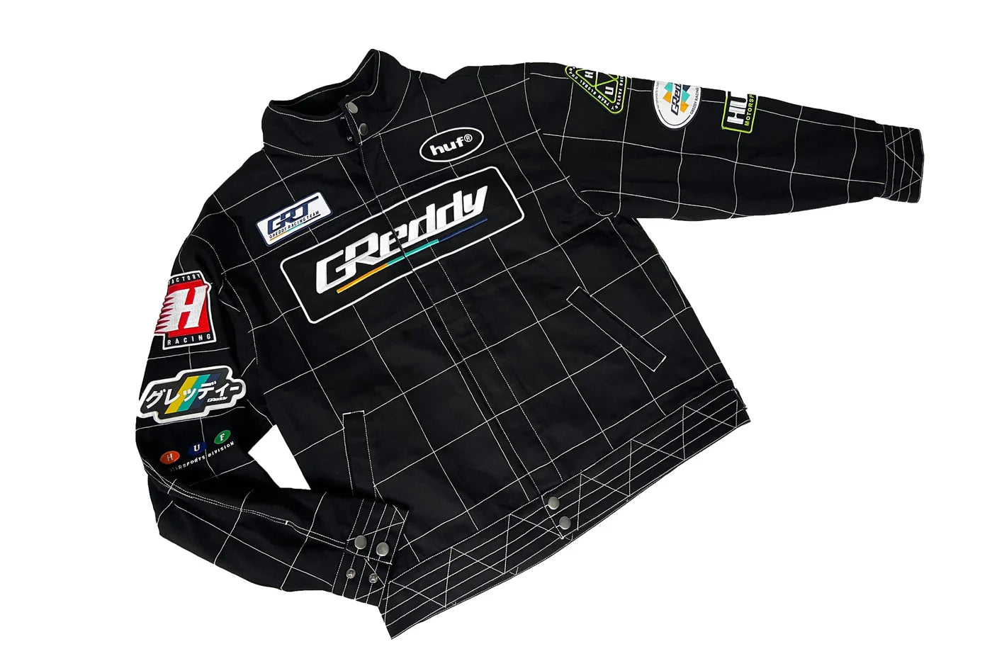 GReddy Performance Parts HUF x GReddy Racing Team Jacket - Black - 14200002 - Medium