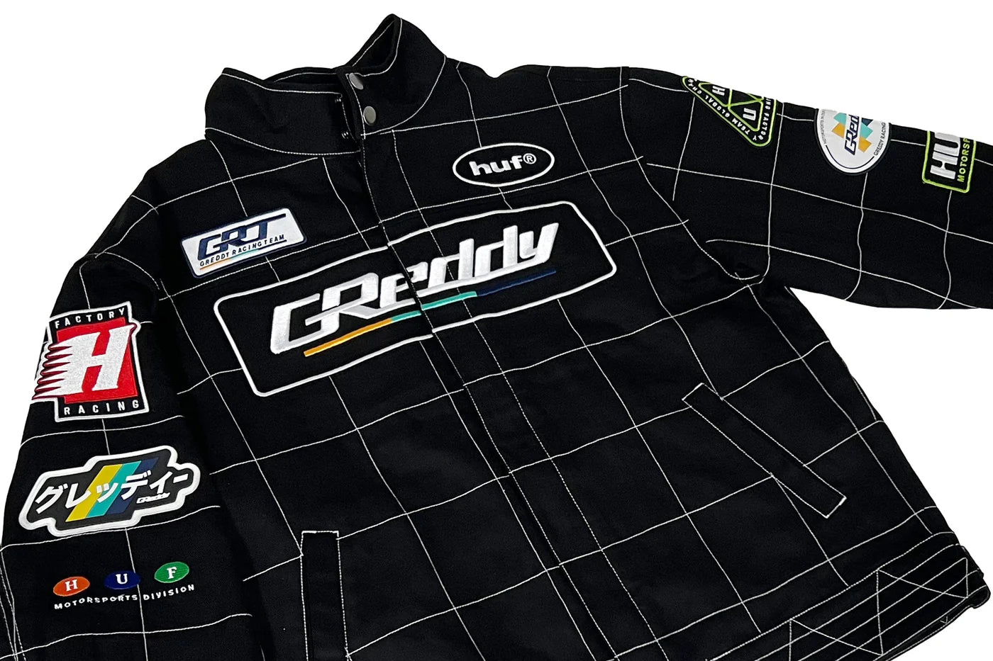 GReddy Performance Parts HUF x GReddy Racing Team Jacket - Black - 14200002 - Medium