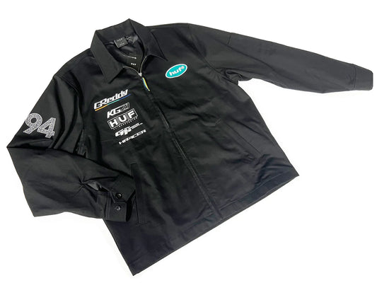 GReddy Performance Parts HUF x GReddy Performance Formula Jacket - Black. (11/21 ONLINE RELEASE) - 14200071 - Small