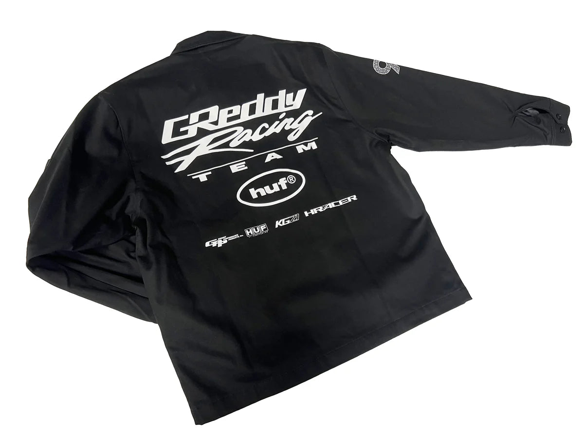 GReddy Performance Parts HUF x GReddy Performance Formula Jacket - Black. (11/21 ONLINE RELEASE) - 14200071 - Small