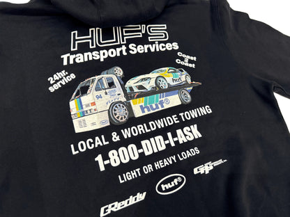 GReddy Performance Parts HUF x GReddy Tow Pullover Hood - Black (Collection drops 4/24) - 14210144 - X Large