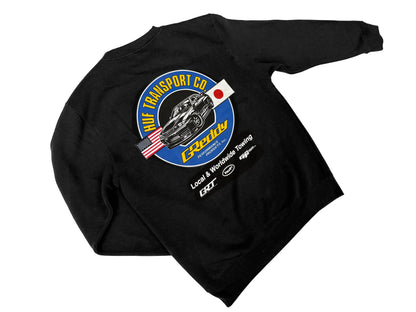 GReddy Performance Parts HUF x GReddy Transport Crewneck - Black (Collection drops 4/24) - 14210153 - Large