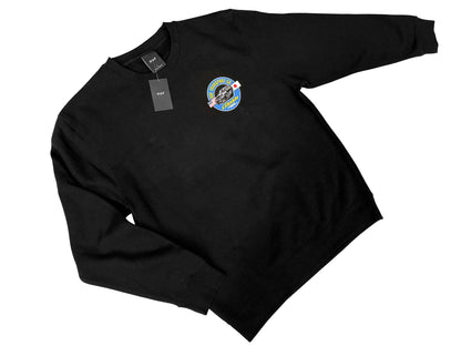 GReddy Performance Parts HUF x GReddy Transport Crewneck - Black (Collection drops 4/24) - 14210153 - Large