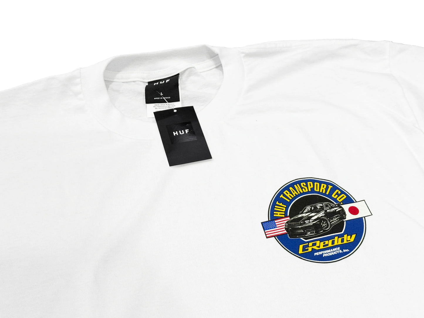 GReddy Performance Parts HUF x GReddy Transport S/S Tee - White (Collection drops 4/24) - 14210161 - Small