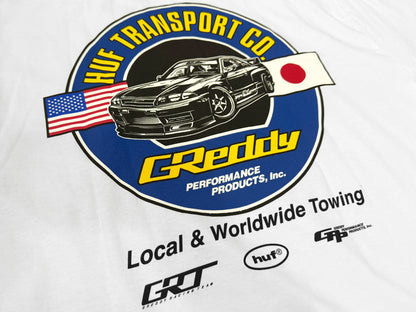 GReddy Performance Parts HUF x GReddy Transport S/S Tee - White (Collection drops 4/24) - 14210161 - Small