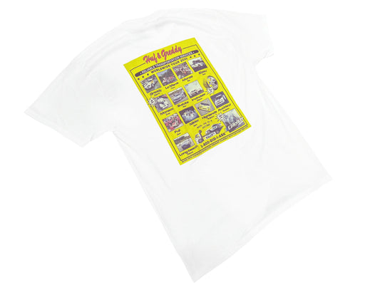 GReddy Performance Parts HUF x GReddy Tour S/S Tee - White (Collection drops 4/24) - 14210181 - Small