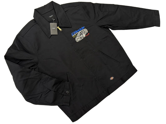 GReddy Performance Parts HUF x GReddy Diagram Work Jacket - Black (Collection drops 4/24) - 14200201 - Small