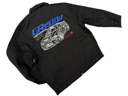 GReddy Performance Parts HUF x GReddy Diagram Work Jacket - Black (Collection drops 4/24) - 14200201 - Small