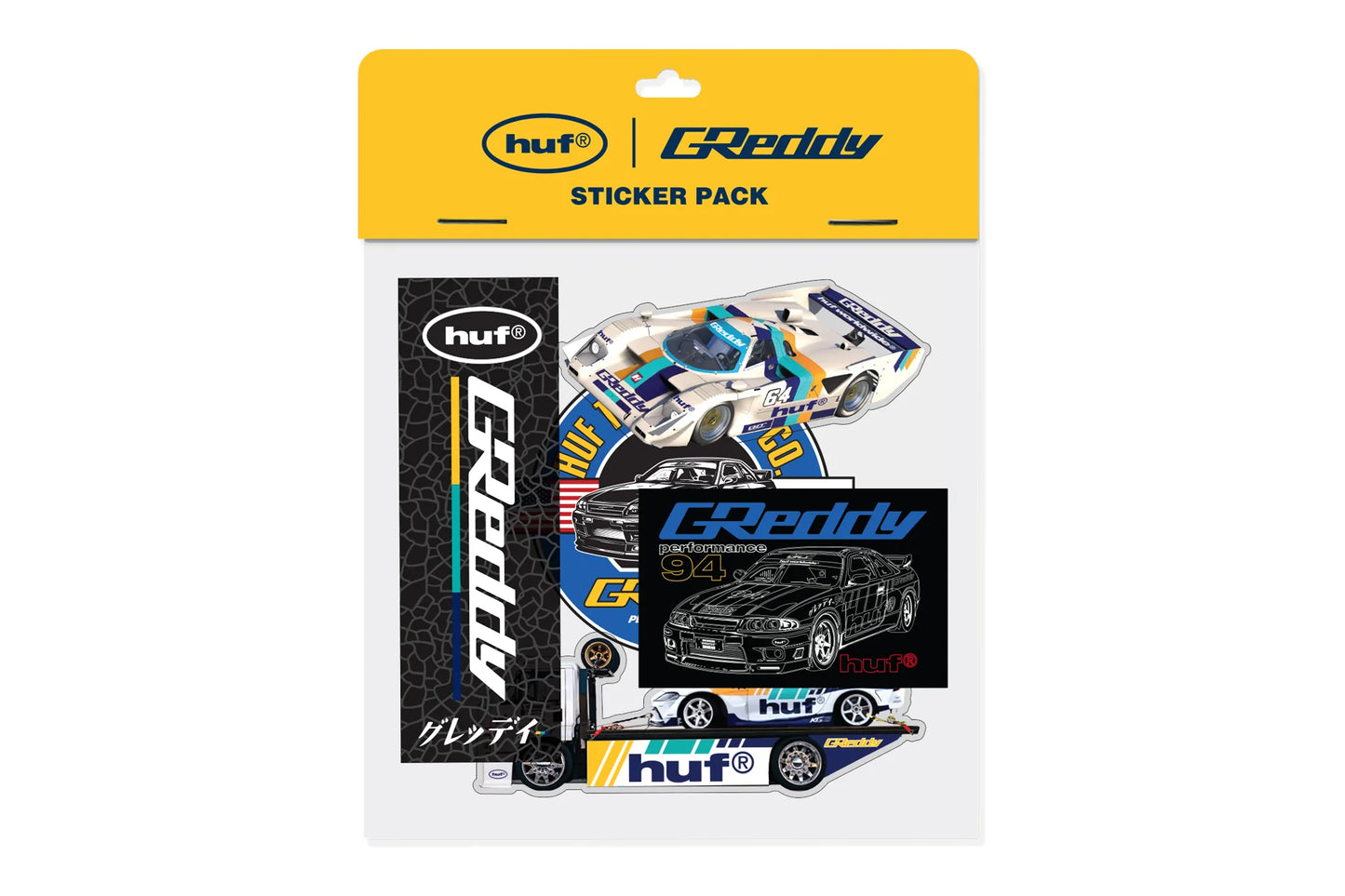 GReddy Performance Parts HUF X GREDDY STICKER PACK - MULTI (Collection drops 4/24)