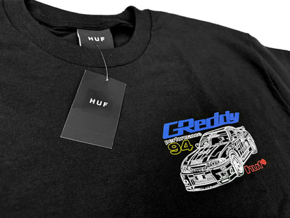 GReddy Performance Parts HUF x GReddy Diagram S/S Tee - Black (Collection drops 4/24) - 14210192 - Medium