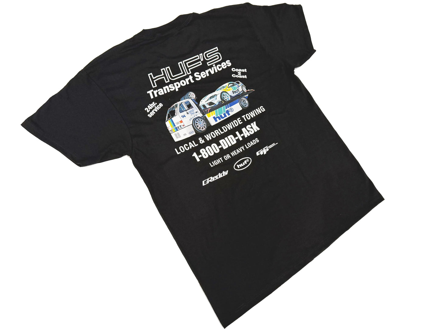 GReddy Performance Parts HUF x GReddy Tow S/S Tee - Black (Collection drops 4/24) - 14210171 - Small