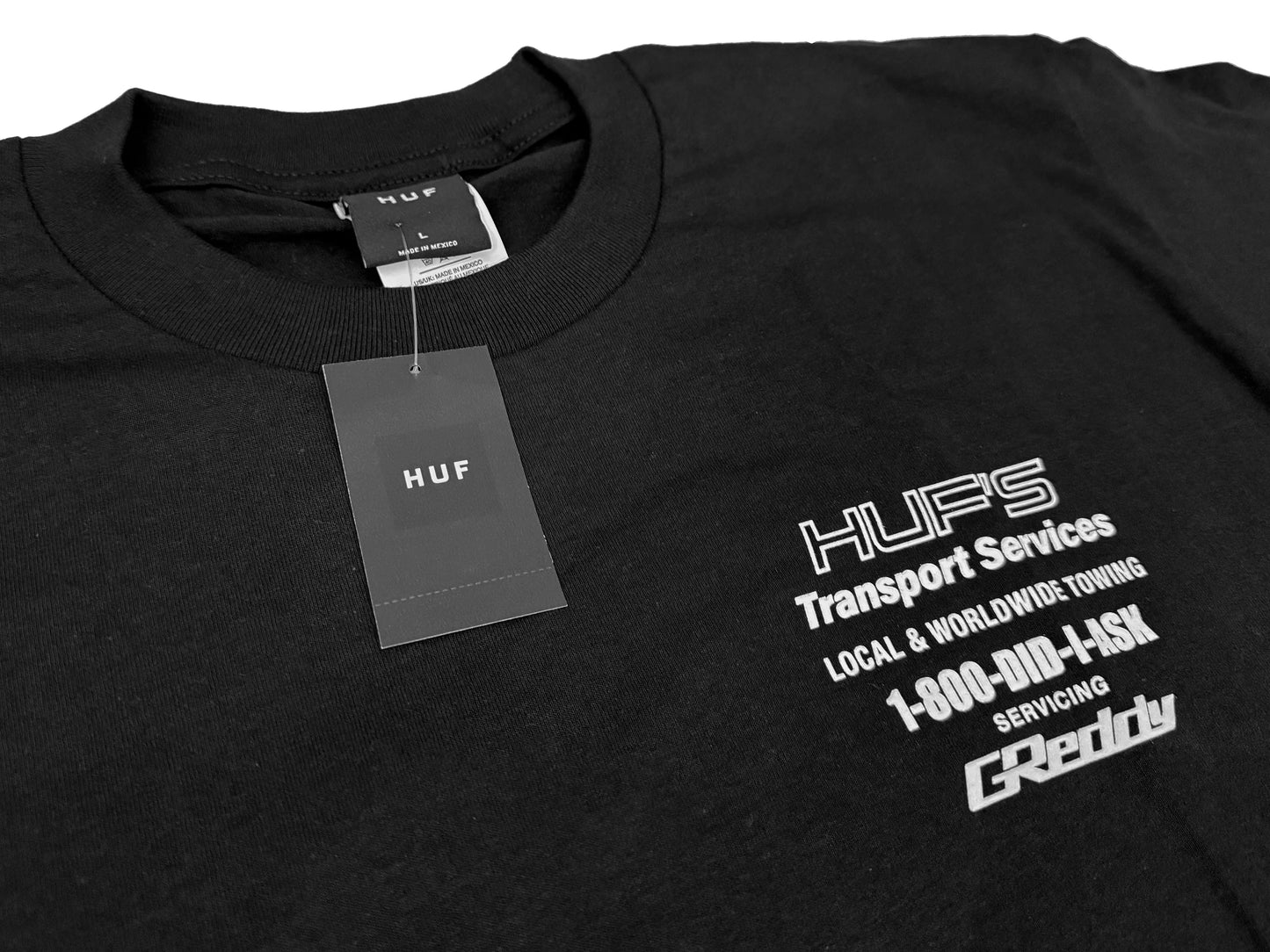 GReddy Performance Parts HUF x GReddy Tow S/S Tee - Black (Collection drops 4/24) - 14210171 - Small