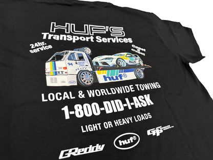 GReddy Performance Parts HUF x GReddy Tow S/S Tee - Black (Collection drops 4/24) - 14210171 - Small
