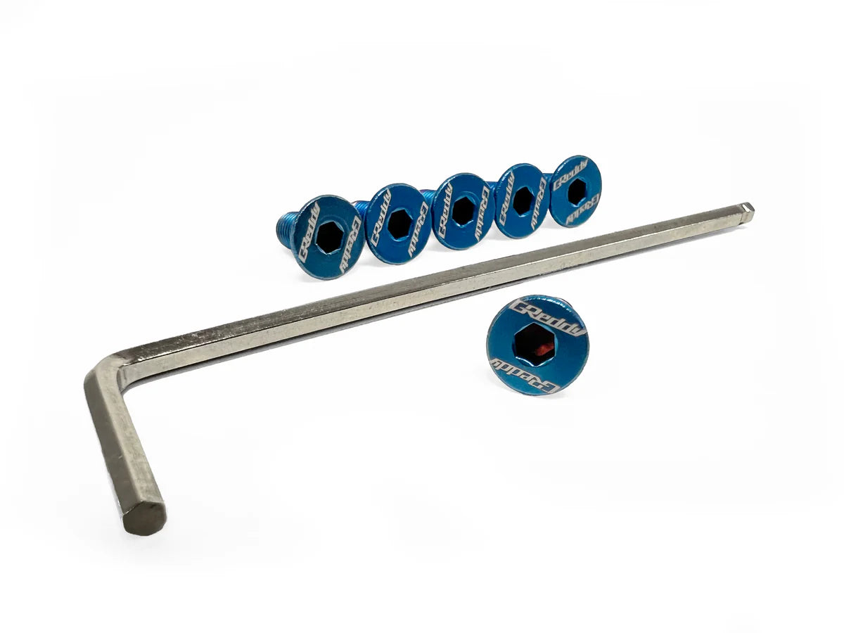 GReddy Performance Parts TITANIUM STEERING WHEEL BOLT SET, BURNT-Ti (16500103)