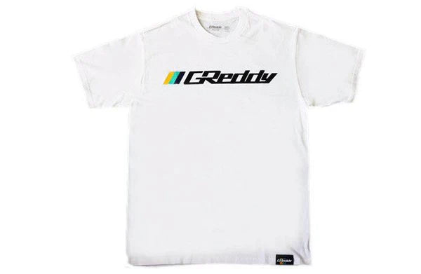 GReddy Performance Parts GReddy OG Logo Tee (with 3 stripes) - White - 18016026 - XXXL