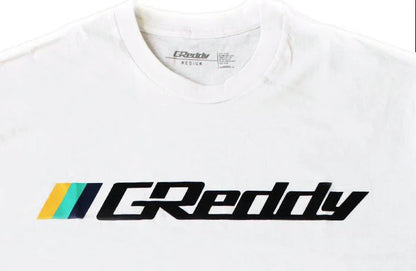 GReddy Performance Parts GReddy OG Logo Tee (with 3 stripes) - White - 18016026 - XXXL