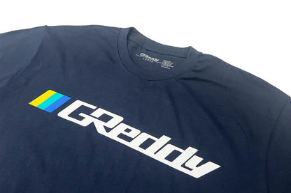 GReddy Performance Parts GReddy OG Logo Tee (with 3 stripes) - Navy - 18016036 - XXXL