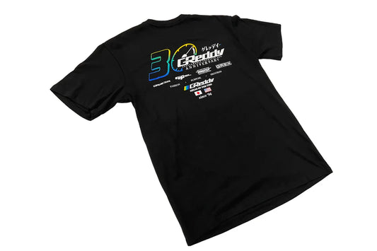 GReddy Performance Parts GReddy 30th Anniversary Tee - Black - 18017001 - SM