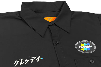 GReddy Performance Parts NEW! GReddy Mechanic's Button-up Work Shirt(s) V3 - Black - 18018006 - 3XL