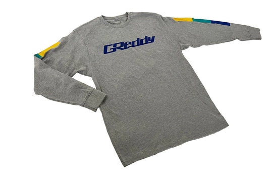 GReddy Performance Parts GReddy OG Long Sleeve Tee - Heather Gray - 20112311 - Small