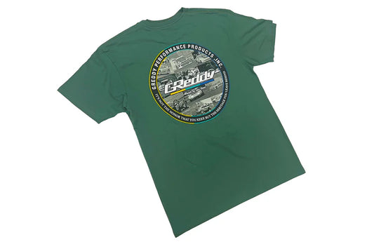 GReddy Performance Parts GReddy Performance Tee - Sport Green - 20114051 - Sm Tee