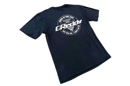 GReddy Performance Parts GReddy Worldwide Seal Tee - Navy Blue - 20114073 - Large