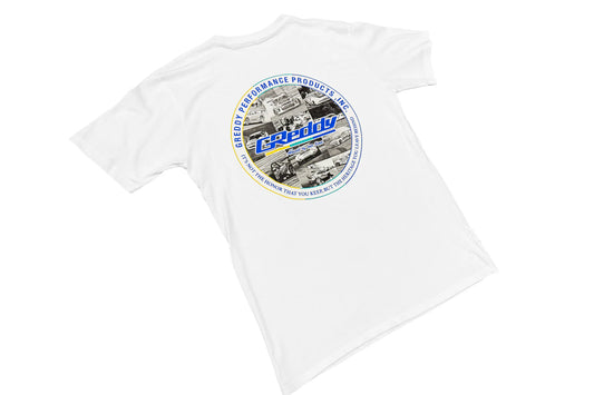 GReddy Performance Parts GReddy Performance Tee - White - 20114061 - Small