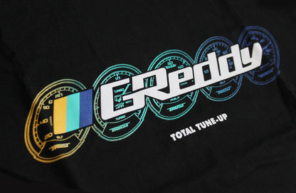 GReddy Performance Parts Meters Logo Tee - Black - 20117013 - Large Meters Tee