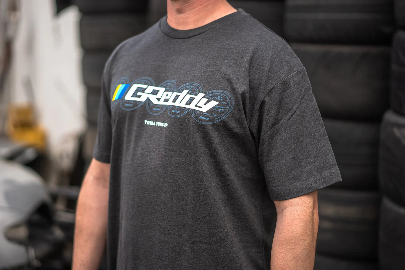GReddy Performance Parts GReddy Meters Tee - Charcoal Heather - 20117023 - Large