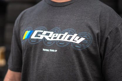GReddy Performance Parts GReddy Meters Tee - Charcoal Heather - 20117023 - Large