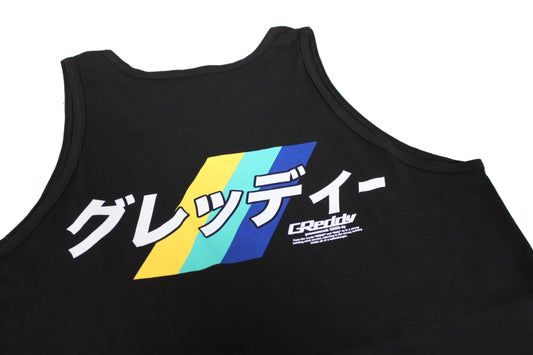GReddy TRUST Japan GReddy Katakana Tank - Black - 20124102 - Medium