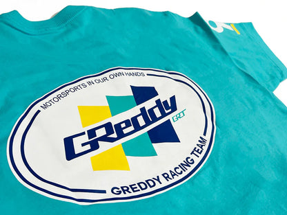 GReddy Performance Parts Racing Team Tee - Teal - 20125013 - Teal GRT Large Tee