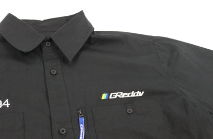 GReddy TRUST Japan GReddy Mechanic's Button-up Work Shirt(s) 2.0 - Small - Black