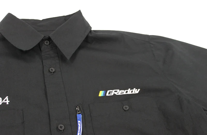 GReddy Performance Parts Mechanic's Button-up Work Shirt(s) 2.0 - Black - 20215005 - 2X