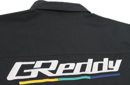 GReddy TRUST Japan GReddy Mechanic's Button-up Work Shirt(s) 2.0 - Small - Black