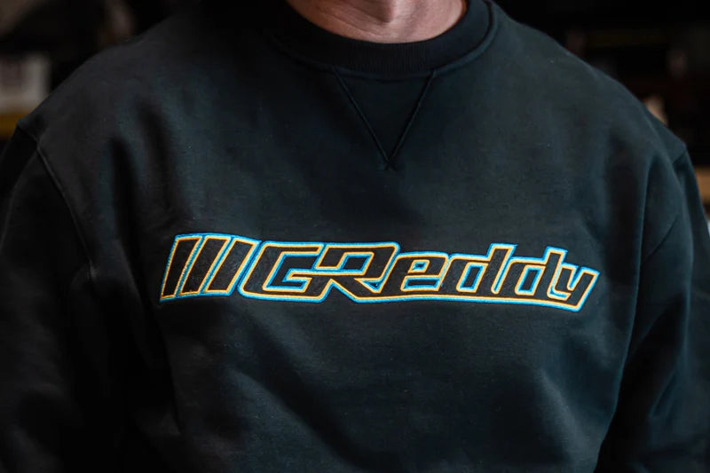 GReddy Performance Parts Slant Logo Crewneck - Black - 20413012 - Medium