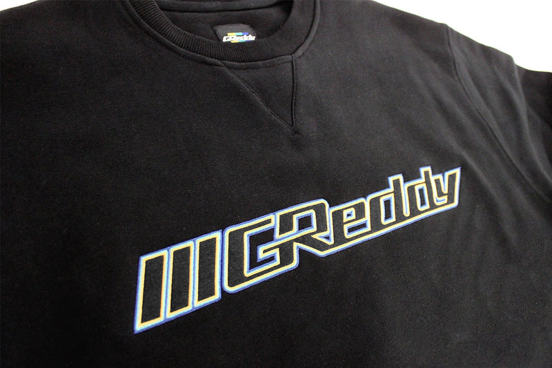 GReddy Performance Parts Slant Logo Crewneck - Black - 20413012 - Medium
