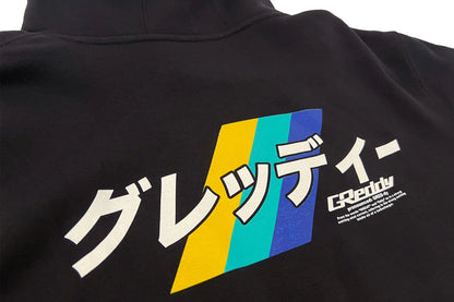 GReddy Performance Parts GReddy Katakana Pullover Hood - Black - 20424204 - X Large Black