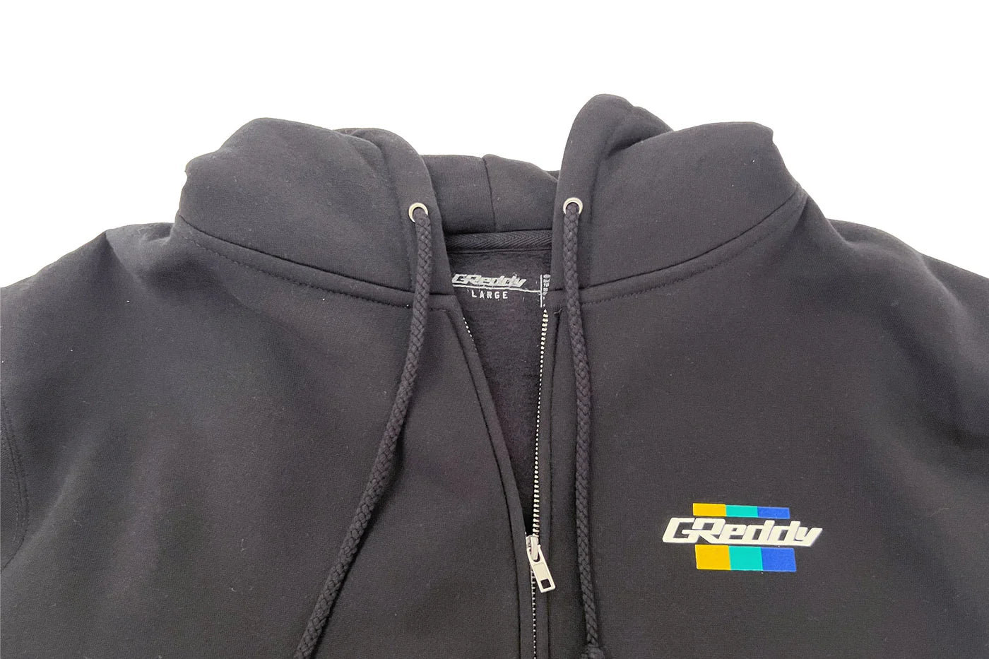 GReddy Performance Parts GReddy Katakana Pullover Hood - Dark Gray - 20424302 - Medium Black